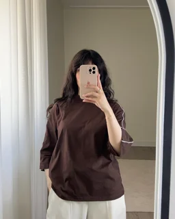 تیشرت باکسی دوخط||